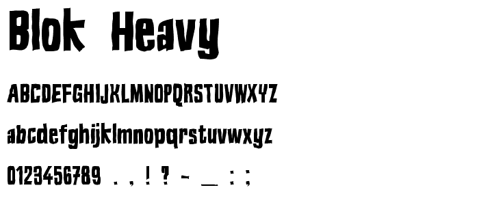 Blok Heavy font